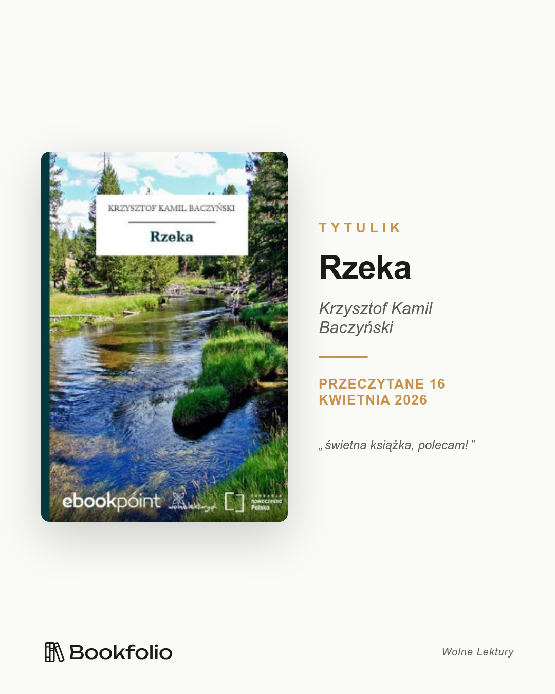 Przykład: post 1:1